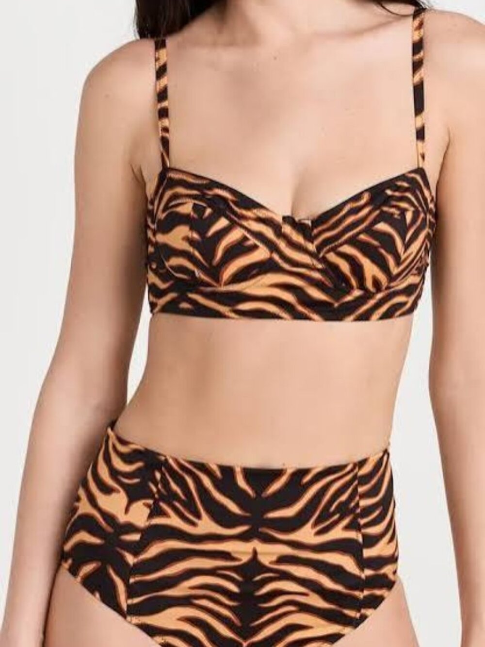 NWT Ulla Johnson Zahara bikini L Tigre
